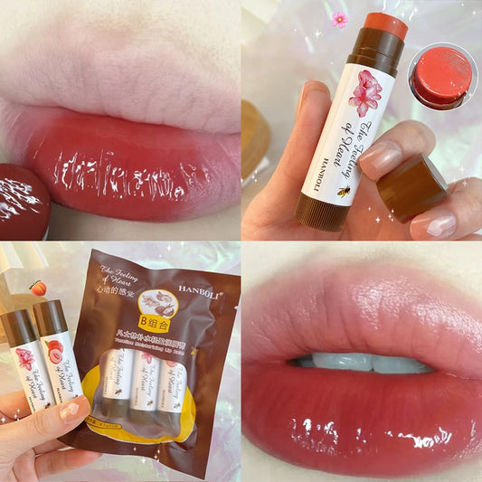1PCS Fruit Lip Balm Color Change Lipstick Natural  Moisturizing